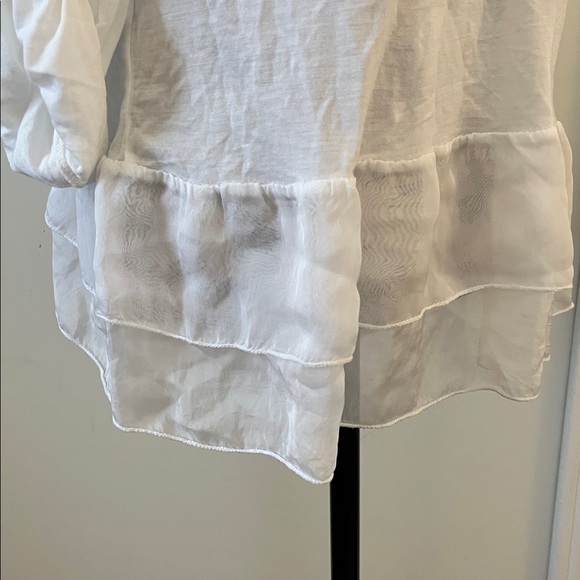 Elegant White Cardigan Sweater - Picture 6 of 11